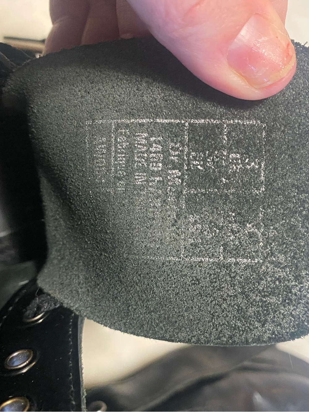 Dr. Martens 1460 Harness Black Leather Combat Boots Buckle Detail UK 3 US L 5 - Picture 10 of 10